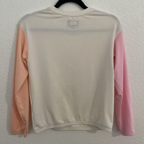 Converse- Girls long sleeve color block top- Size Large - Picture 4 of 5